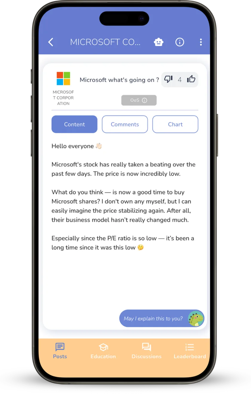 Feature screenshot for community exchange